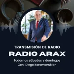 Transmisión de radio Arax con Diego Karamanukian