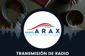 Transmisión de radio Arax con Diego Karamanukian