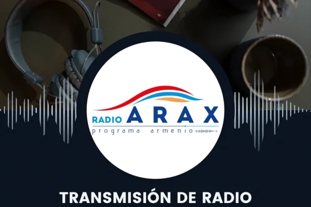 Transmisión de radio Arax con Diego Karamanukian