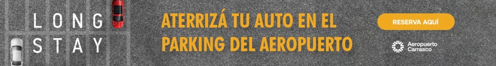 El aeropuerto de Uruguay ofrece un nuevo servicio para sus usuarios. Servicio de estacionamiento de vehículos.